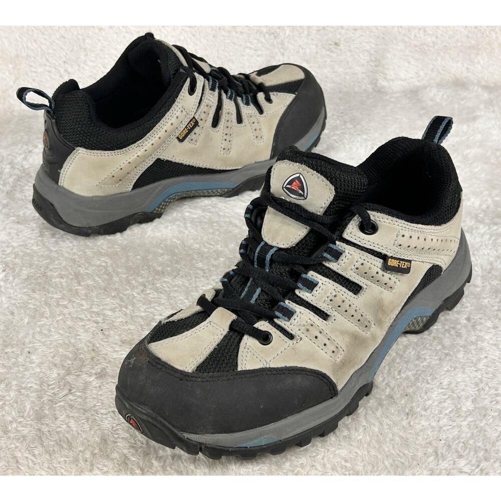 Ecco Beige and Black Athletic Hiking Shoes